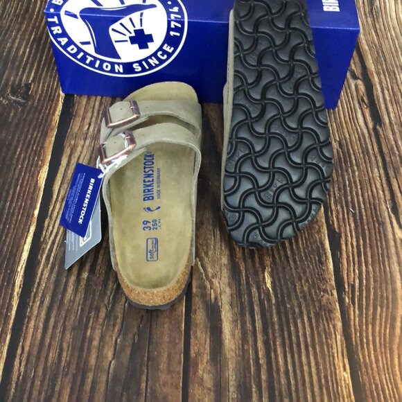 Birkenstock Arizona Narrow Fit Sandals - Taupe - Contoured Footbed - Picture 6 of 6